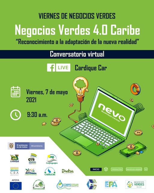 Conversatorio Virtual Negocios Verdes 4.0 Caribe